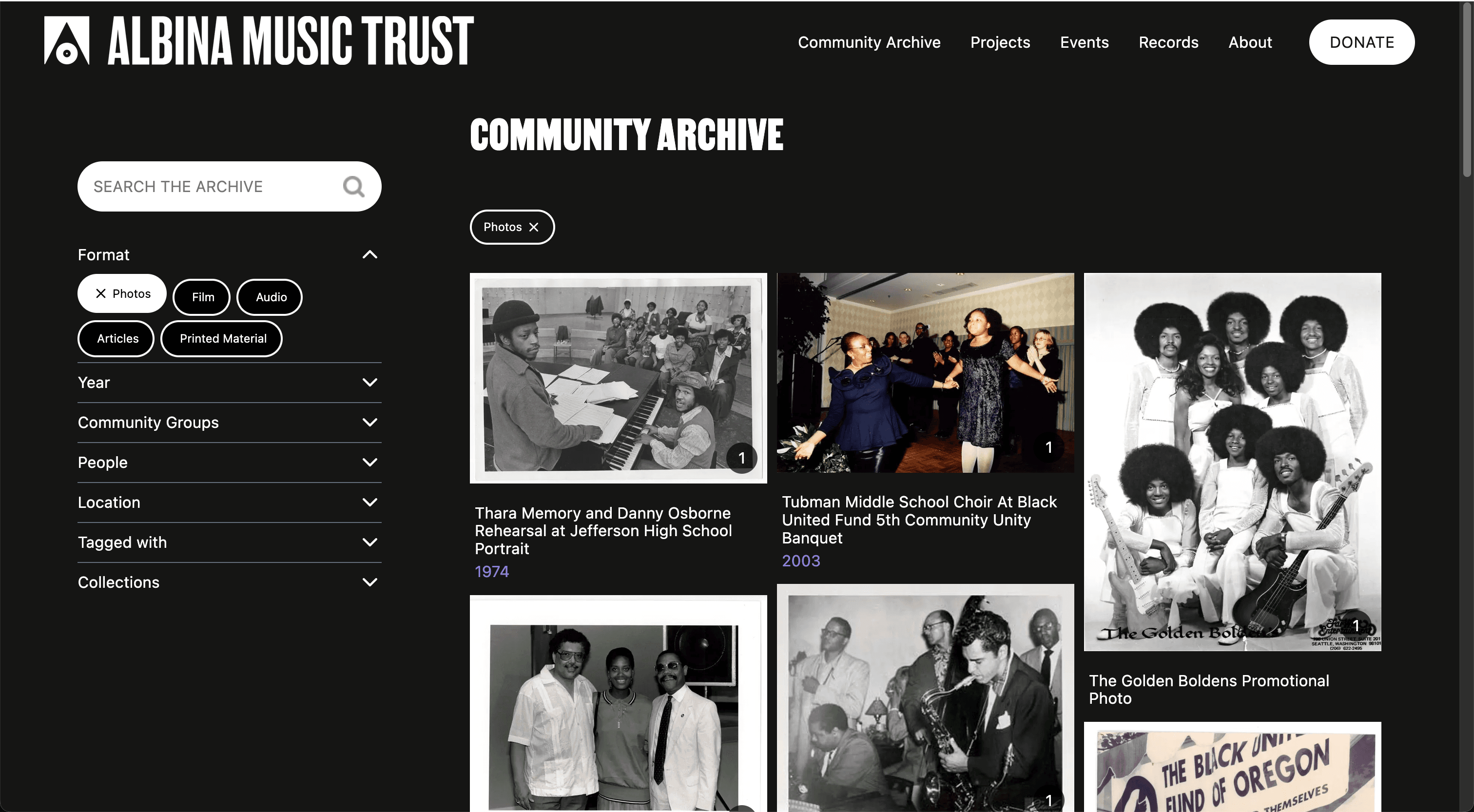 Albina Music Trust screenshot